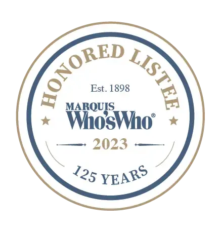 Marquis Who's Who Honored Listee 2023 — 125 Years