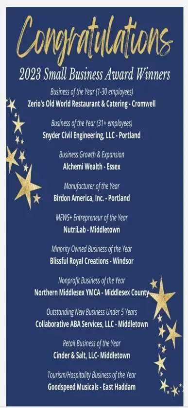 Congratulations 2023 Small Business Award Winners — Outstanding New Business Under 5 Years: Collaborative ABA Services, LLC, Middletown
