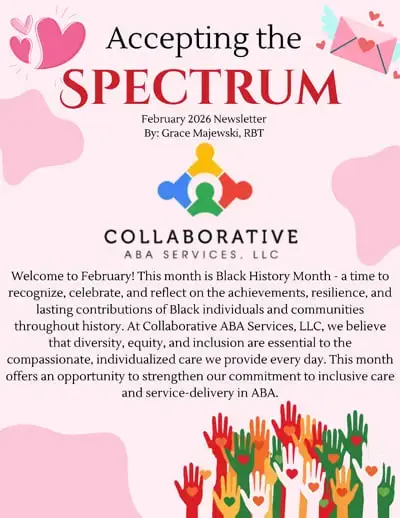 Cover of the February 2026 Collaborative ABA Services newsletter