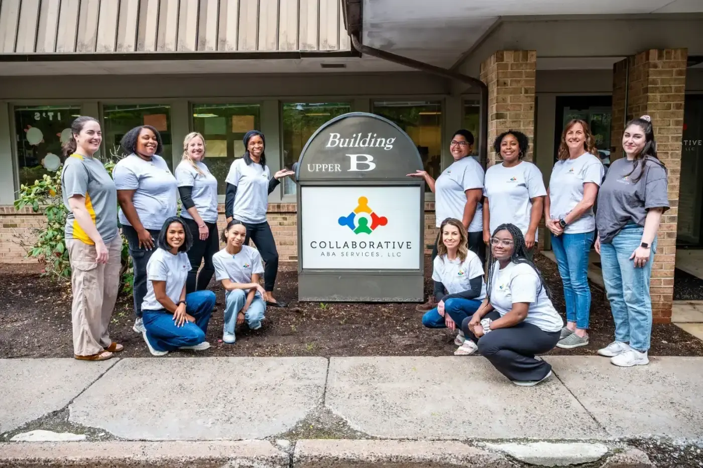 Collaborative ABA Services clinical team standing outside the Connecticut clinic